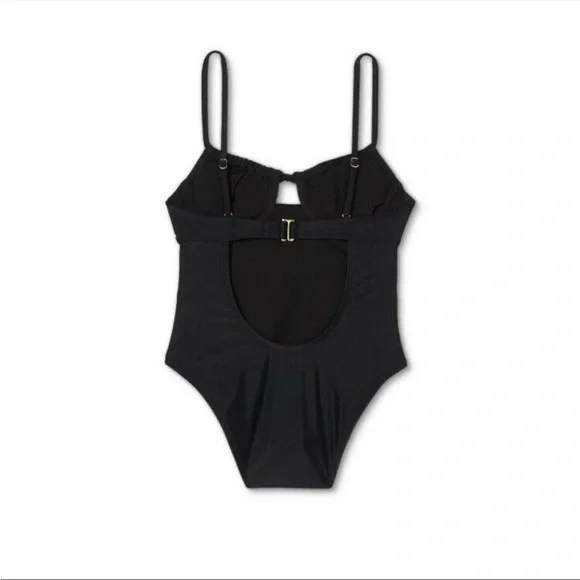 Juniors' sexy Shirred Underwire One Piece
Swimsuit Xhilaration Black nwt - Picture 4 of 5